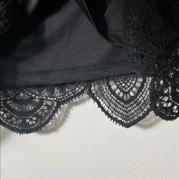 BB Dakota Elegant Black Strapless Lace Dress - Picture 8 of 10